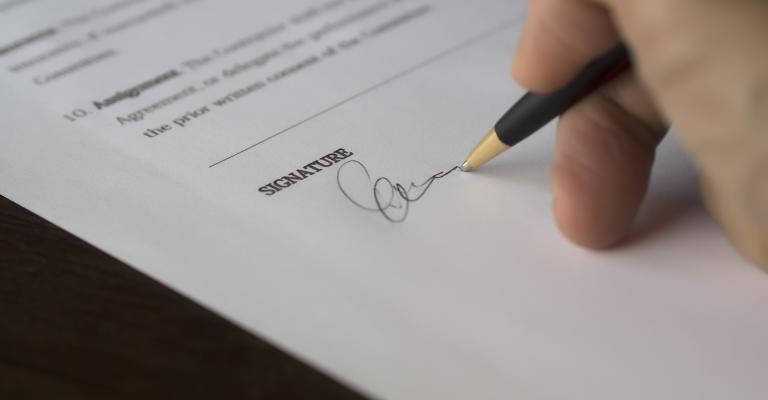 Agreement-blur-business-close-up