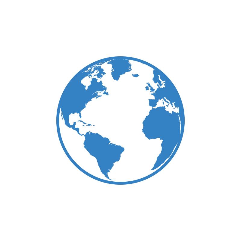 blue and white earth