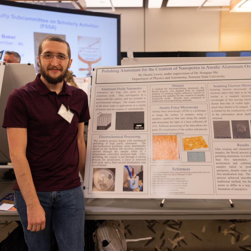 Student presenting